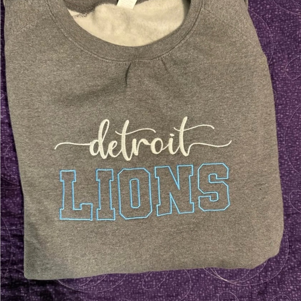 Detroit Lions Gray Crewneck